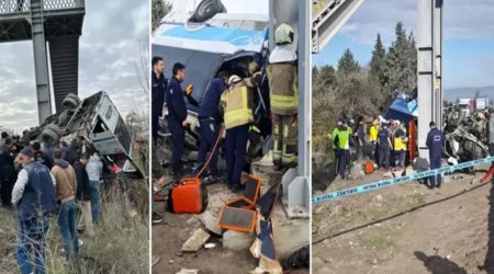 Türkiyədəki avtobus qəzasında ölənlərin sayı artdı