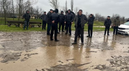 Kənd sakini Faiq Rəsulovu aparan Quru çaya baxış keçirildi - FOTO