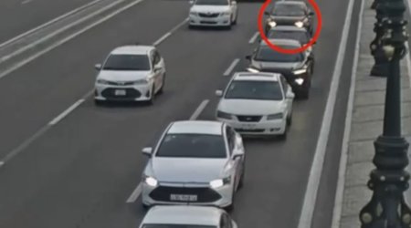 Bakıda zəncirvari qəza &ndash; ANBAAN VİDEO