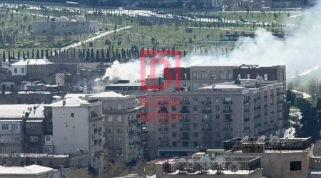 SON DƏQİQƏ! Bakının mərkəzində yanğın&ndash; ANBAAN VİDEO