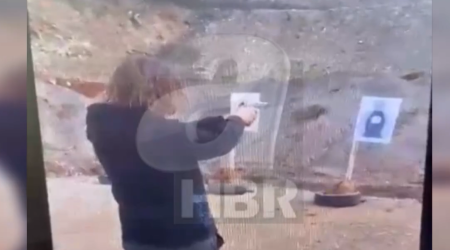 Məktəbdə silahlı hücum törədən İsanın poliqondakı görüntüləri - VİDEO