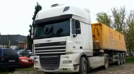 Narkotik çəkib yük avtomobili sürdü, tutuldu &ndash; VİDEO