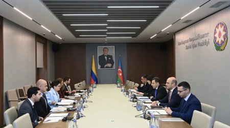 Kolumbiyalı heyətlə Azərbaycanda ispan dilinə artan maraqdan danışıldı - FOTO