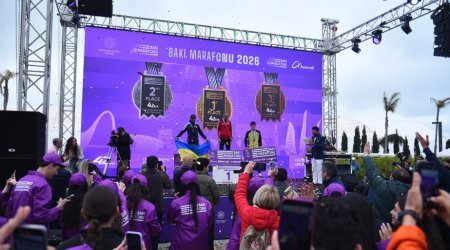 &ldquo;Bakı Marafonu 2026&rdquo;ın qaliblərinə mükafatı Leyla Əliyeva təqdim etdi