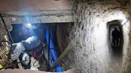 İki ölkəni birləşdirən üçmərtəbəli tunel aşkarlandı - Narkotik daşıyırmışlar &ndash; FOTO