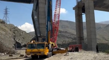 İran vurulan &ldquo;Yaxın Şərqin ən hündür körpüsü&rdquo;nün bərpasına başladı &ndash; VİDEO
