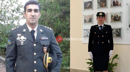 Şəhid xanımına leytenant rütbəsi verildi - Fotolar