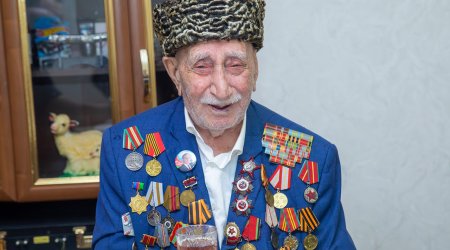 Ağababa İsgəndərovun 100 yaşı tamam oldu &ndash; FOTO