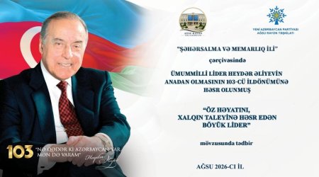 &ldquo;Öz həyatını xalqın taleyinə həsr edən Böyük Lider&rdquo; &ndash; Ağsuda təntənəli tədbir - FOTOLAR