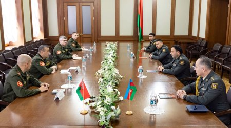 Minskdə hərbi informasiya sahəsində Azərbaycan-Belarus görüşü keçirilib - FOTO