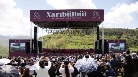 Şuşada "Xarıbülbül" Beynəlxalq Musiqi Festivalının möhtəşəm açılışı oldu - FOTOLAR