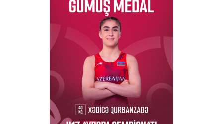 Qadın güləşçimiz Avropa çempionatında gümüş medal qazandı