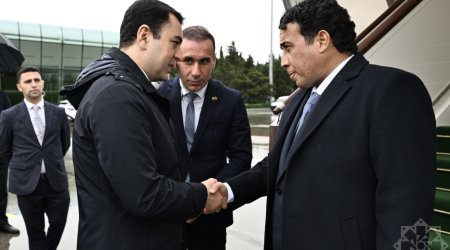 Liviyanın Prezident Şurasının Sədri Azərbaycana gəldi - FOTO