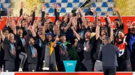 Azərbaycan çempionu "Sabah" mükafatlandırıldı - VİDEO