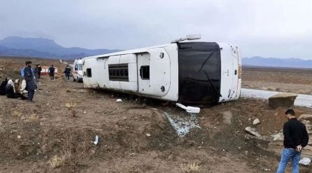 İranda dəhşətli avtobus faciəsi &ndash; 8 ölü, 15 yaralı var