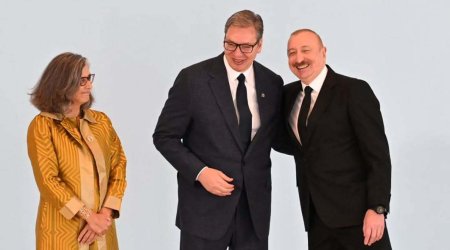 İlham Əliyevin Vuçiçlə səmimi FOTOLARI