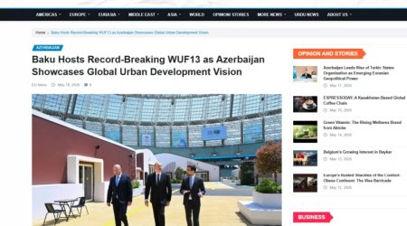 Bakının ev sahibliyi etdiyi WUF13 dünya mediasının GÜNDƏMİNDƏ