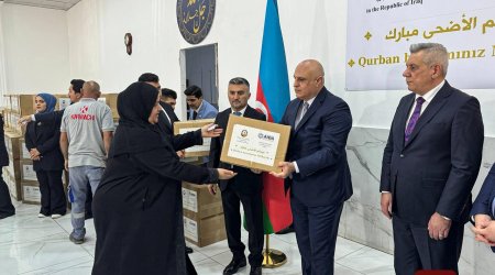 Azərbaycandan Kərkükə Bayram sovqatı - FOTO