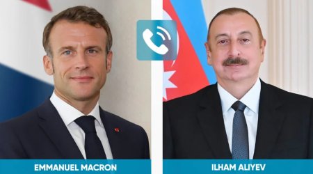 Emmanuel Makron İlham Əliyevə ZƏNG ETDİ