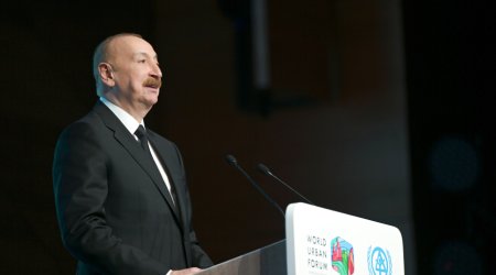İlham Əliyev WUF13-ün bütün iştirakçılarını uğurlu tədbir münasibətilə təbrik edib