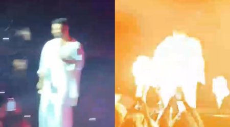 Türkiyəli müğənni konsertində az qala alışıb YANACAQDI - VİDEO