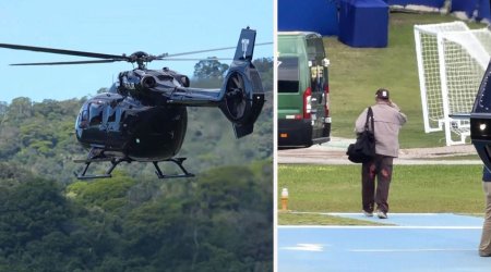 Neymar milli komandanın toplanışına şəxsi helikopteri ilə gəldi - VİDEO