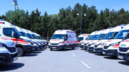 Regionlara 25 yeni ambulans və reanimobil verildi - FOTO