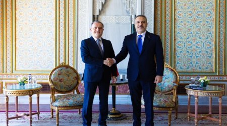 Ceyhun Bayramov Hakan Fidanla görüşdü &ndash; FOTO/VİDEO