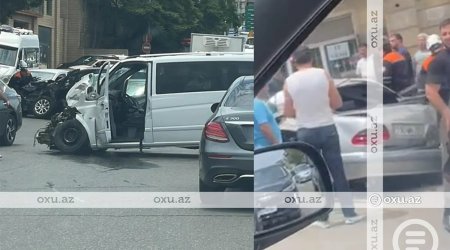 Bakıda 10 avtomobil toqquşdu - FOTO - VİDEO
