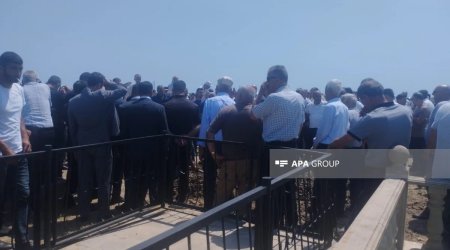Azov dənizində həlak olan gəmi kapitanı Neftçalada dəfn olundu - FOTO