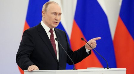 Putin: Ukraynaya qarşı cavab zərbələrini artıracağıq