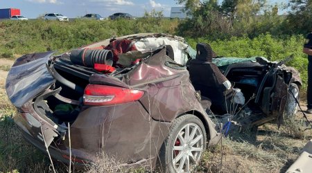Kürdəmirdə ağır yol qəzası: 3 yaralı var - FOTO