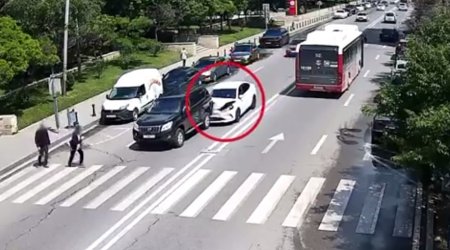 Piyada keçidlərində baş verən qəzaların ANBAAN VİDEOSU