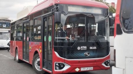 Bakıda daha bir marşrutda bütün avtobuslar yenilənir