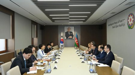 Ceyhun Bayramov Koreya nümayəndə heyətini qəbul etdi &ndash; Nələr müzakirə edildi? - FOTO