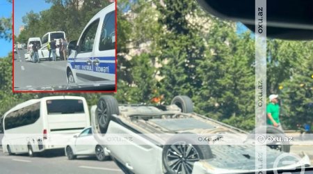 Bakıda "Changan" AŞDI: XƏSARƏT ALANLAR VAR &ndash; FOTO/VİDEO