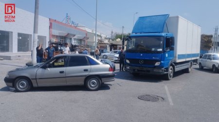 Kürdəmirdə zəncirvari qəza: Bir nəfər xəsarət aldı – FOTO