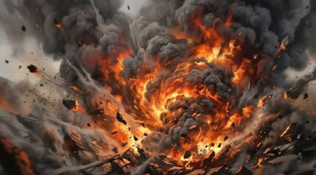 İranın zərbələrindən sonra Küveytdə yanğınlar başladı