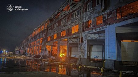 Rusiya Ukraynada ABŞ şirkətinə məxsus anbara ZƏRBƏ ENDİRDİ - FOTO