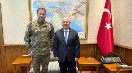 General-mayor Elgün Əliyev Ankarada Yaşar Gülərlə görüşdü - FOTO