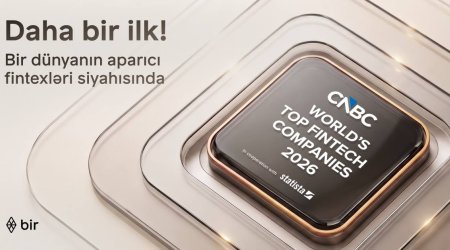 Bir &ldquo;CNBC&rdquo; və &ldquo;Statista&rdquo; tərəfindən &ldquo;Dünyanın aparıcı fintexləri&rdquo; sırasına daxil edilib