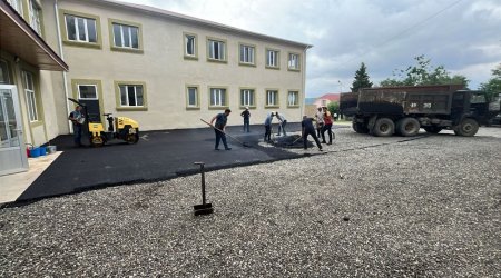 Qusar Peşə Liseyində abadlıq işləri aparıldı - FOTO