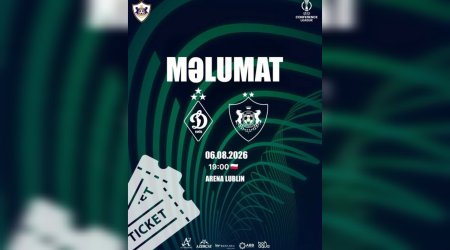 "Qarabağ"ın "Dinamo Kiyev"lə səfər matçı üçün biletlər satışa çıxarıldı