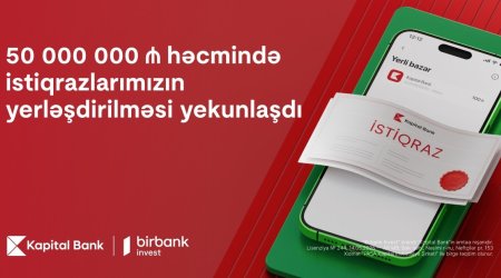 Kapital Bank-ın istiqrazlarına tələbat buraxılış həcmini üç dəfəyə yaxın üstələdi