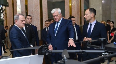 Ceyhun Bayramov Kiyevdə Ukrayna istehsalı olan PUA-larla tanış oldu - FOTO