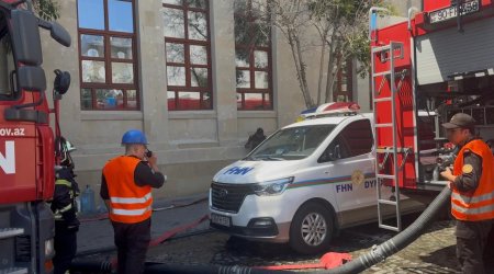 Bakıdanın mərkəzindəki yanğında 6 nəfər tüstüdən ZƏHƏRLƏNİB