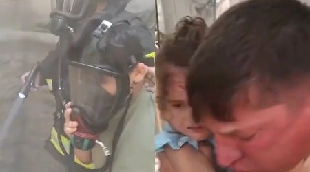 Sumqayıtda yaşayış binasında yanğın söndürüldü, 6 sakin təxliyə edildi - VİDEO