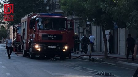 Bakının mərkəzində YANĞIN – VİDEO