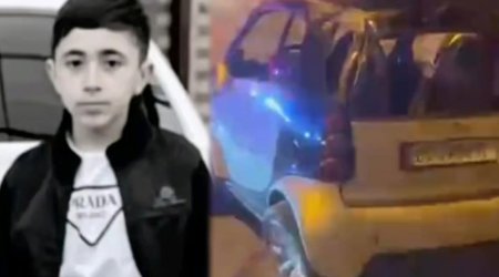 12 yaşlı Tapdıq ona hədiyyə olunan maşınla yola çıxıbmış &ndash; Video