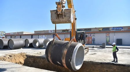 Xırdalanda 3296 metr yeni kanalizasiya kollektoru inşa edilir